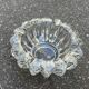 Art Deco molded glass ashtray by Pierre D'Avesn - Art Deco pocket emptier