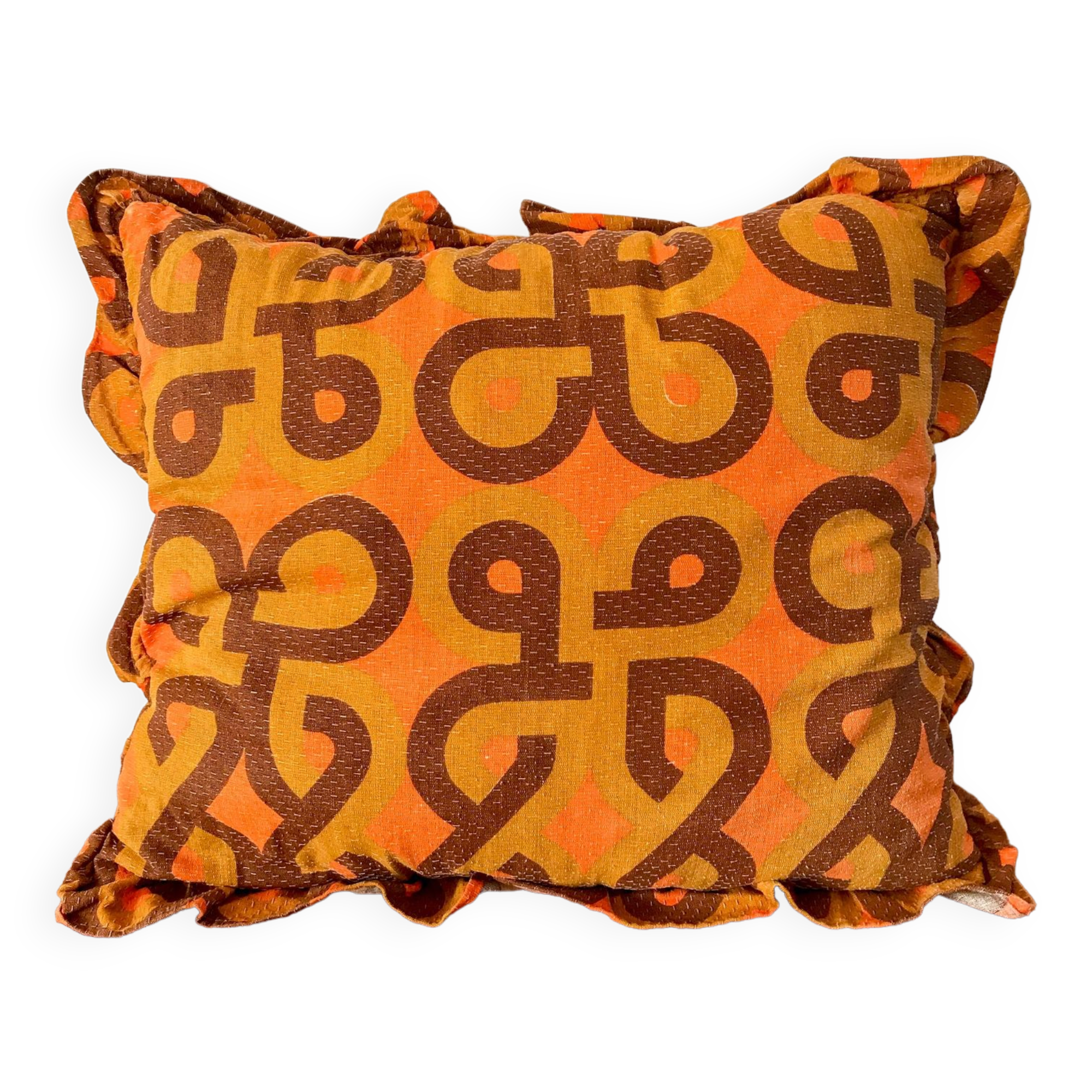 space age fabric cushion seventies 70s