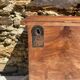 Wood and earthenware pantry to place or hang.