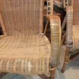 Fauteuils rotin ancien