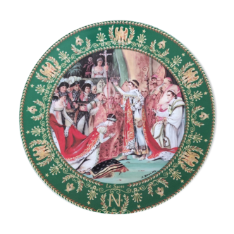 Plate representing the coronation of Napoleon 1 and Josephine
