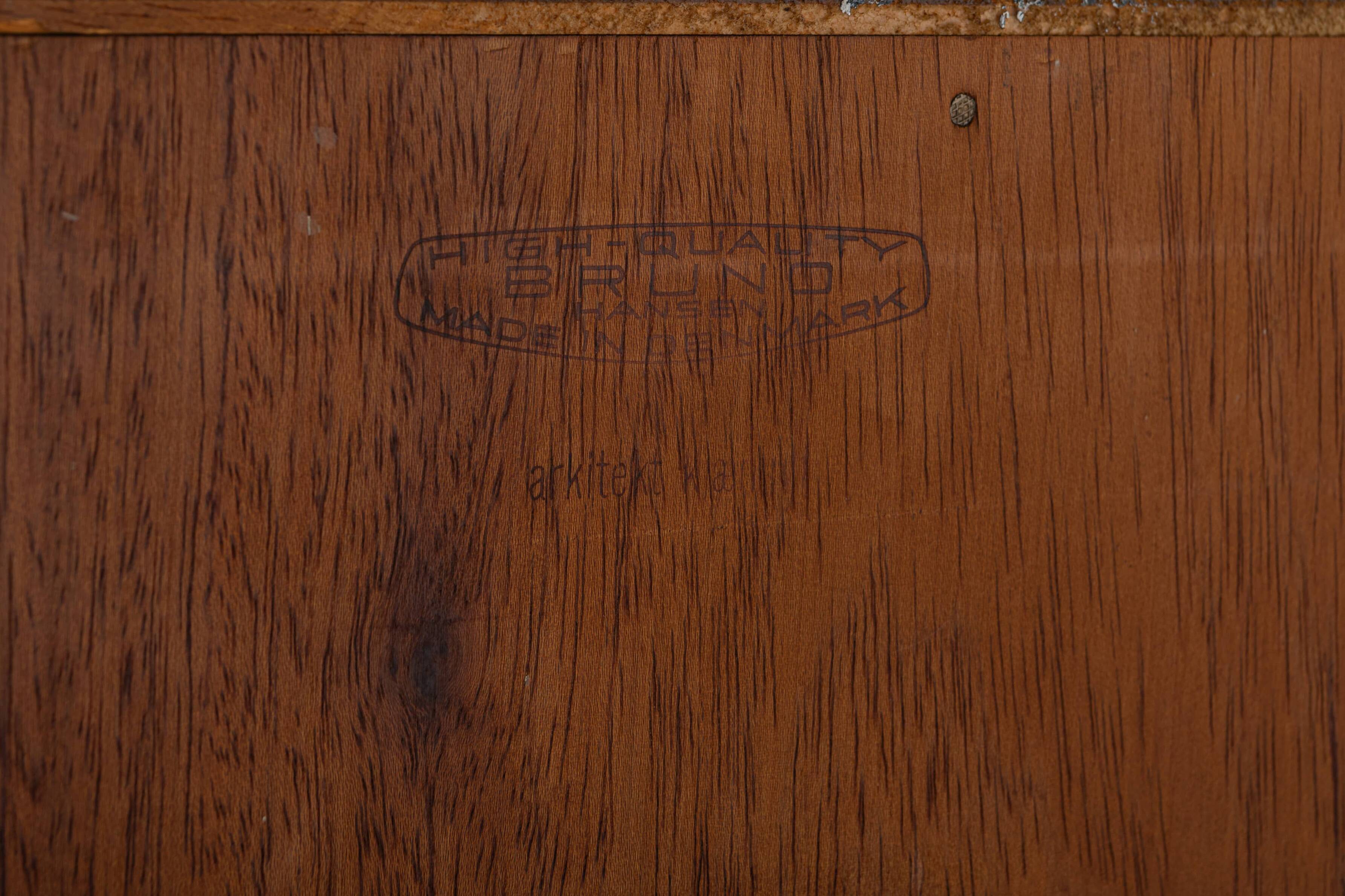 Sideboard in Teak and Oak by Henning Kjaernulf for Bruno Hansen, 1960s