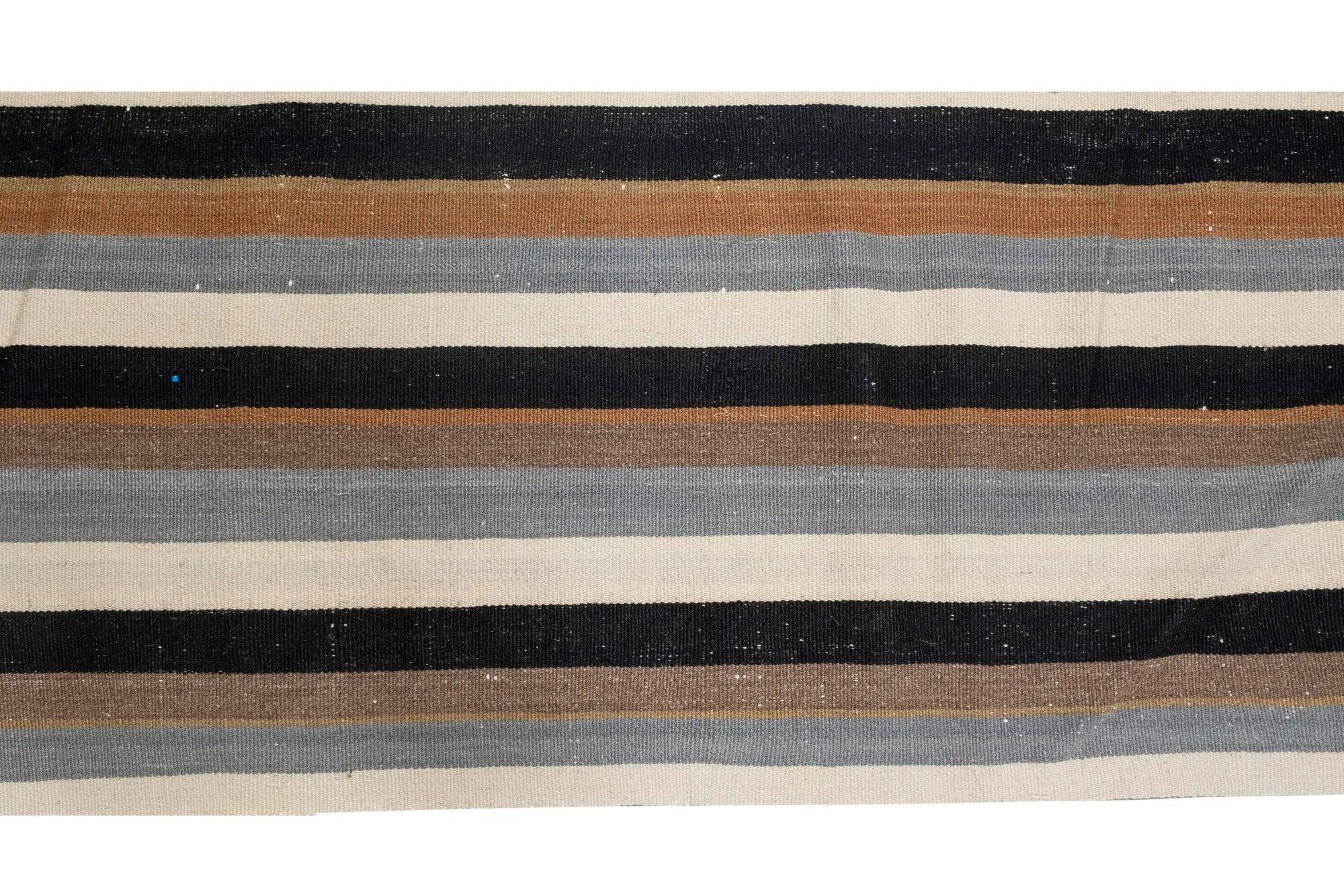 Vintage Turkish hallway rug 55x770 cm
