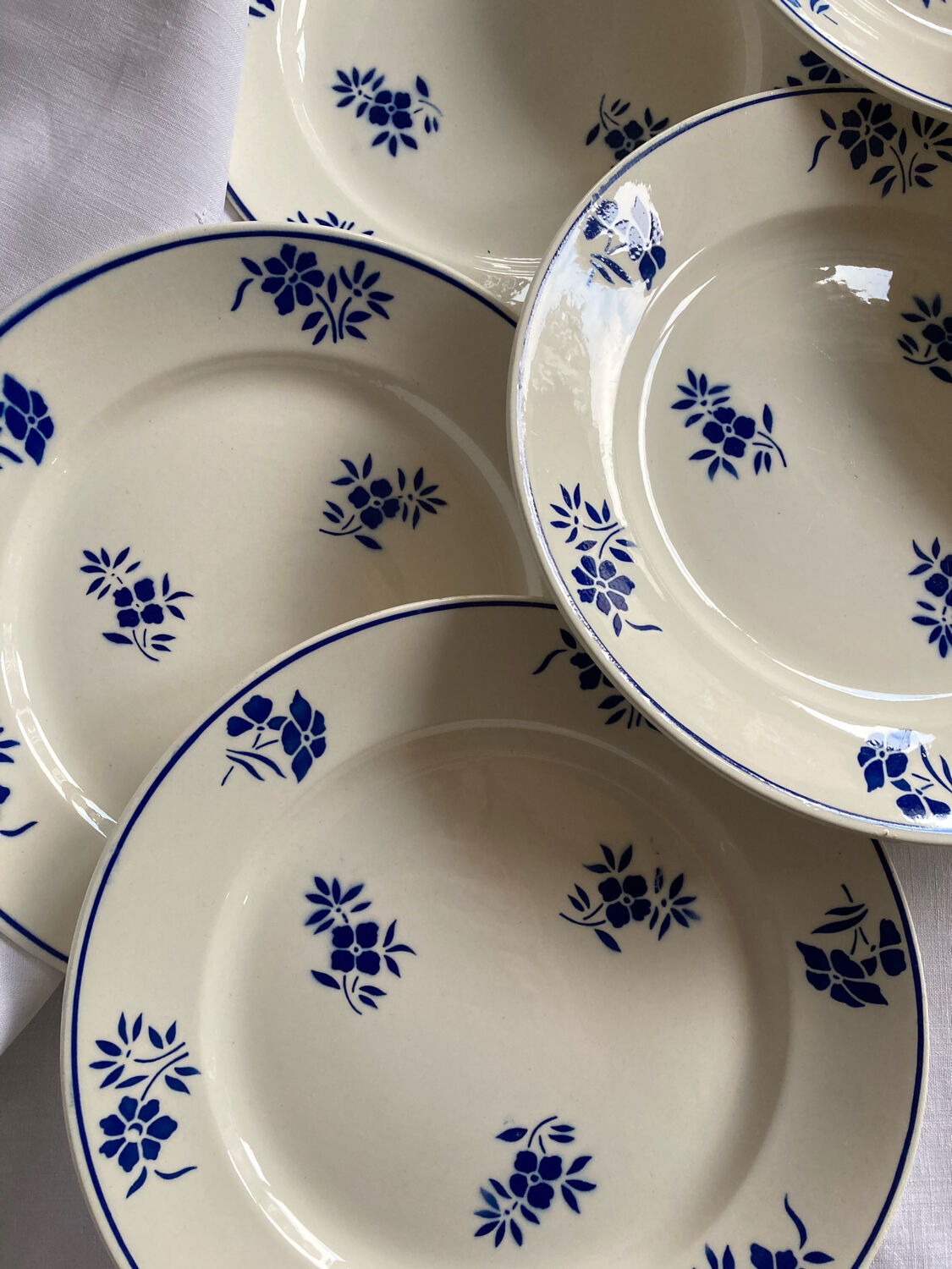 Badonviller dessert plates model Argenton