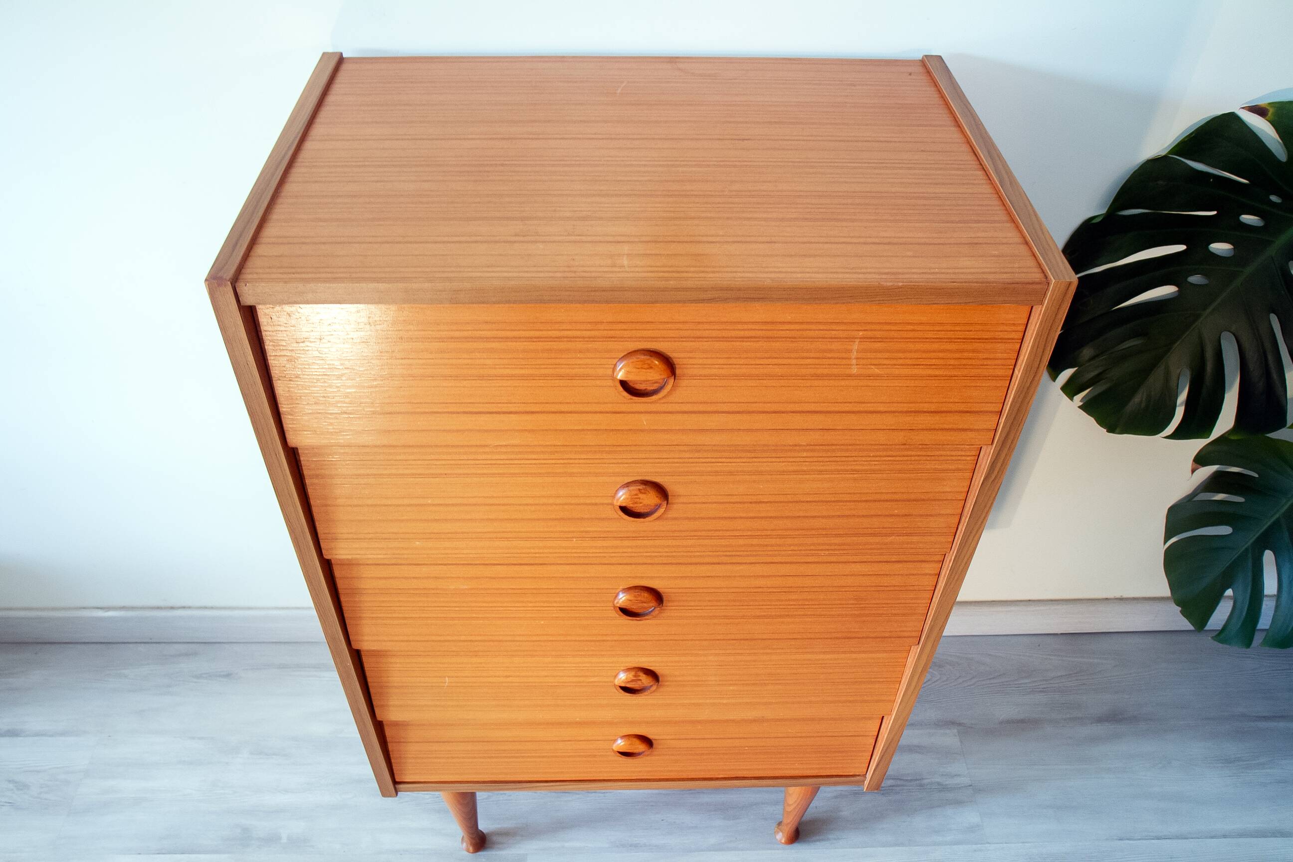 Commode chiffonnier scandinave teck, année 60