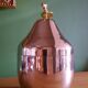 Vintage pear ice bucket in silver plated metal (silver plate)