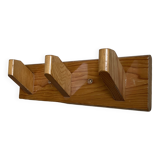 Pine wall-mounted coat rack