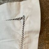 Antique embroidered pillowcase with venetian lace