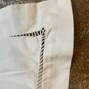 Antique embroidered pillowcase with venetian lace