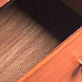 Retro drawers and with a neat black trim and gold knobs