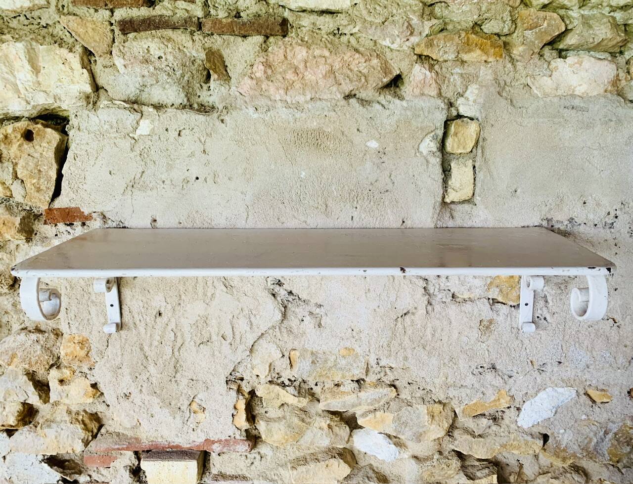 Pair of vintage garden wall shelves, circa 40's/50's