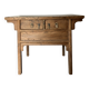 Console ancienne en bois d'orme