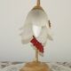 Vintage French Goose Neck Lamp - Grape Detail - Opaque Glass Shade