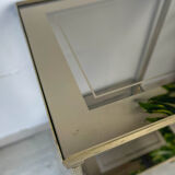 Brass and smoked glass harness 1970