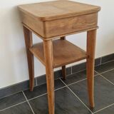 Table d'appoint chêne années 40