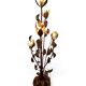 Hans Kögl, golden floor lamp from the 70s