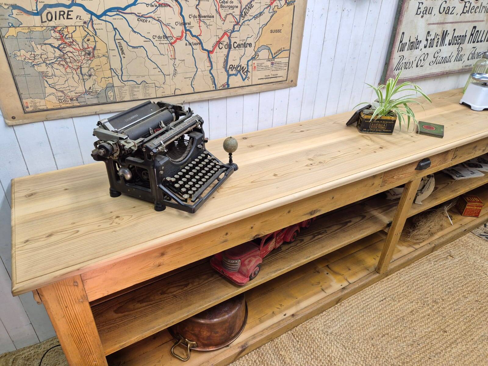 Former grocery store counter