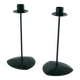 Pair of wrought iron candlesticks, Minimalist, Vintage