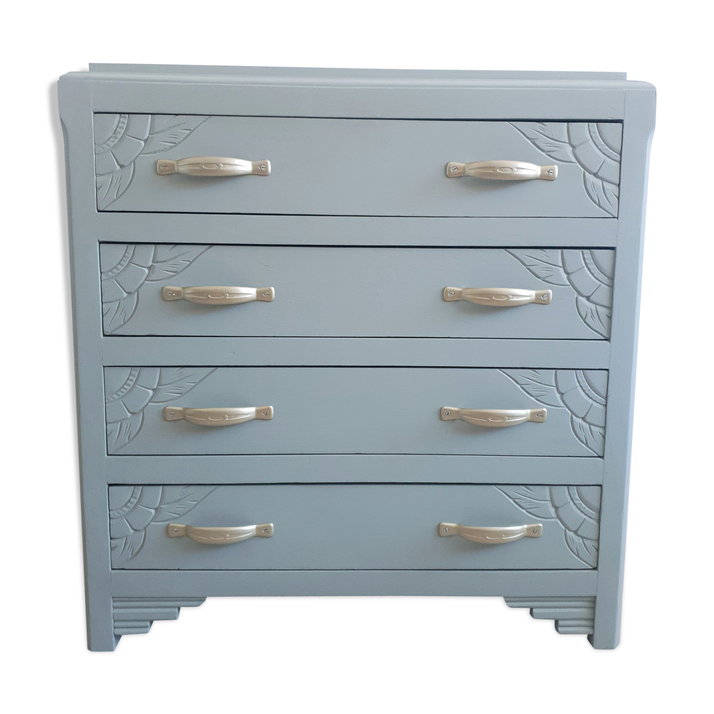 Green art deco dresser
