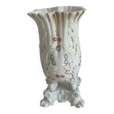 Vase ancien en porcelaine de Paris DLG de Jacob Petit
