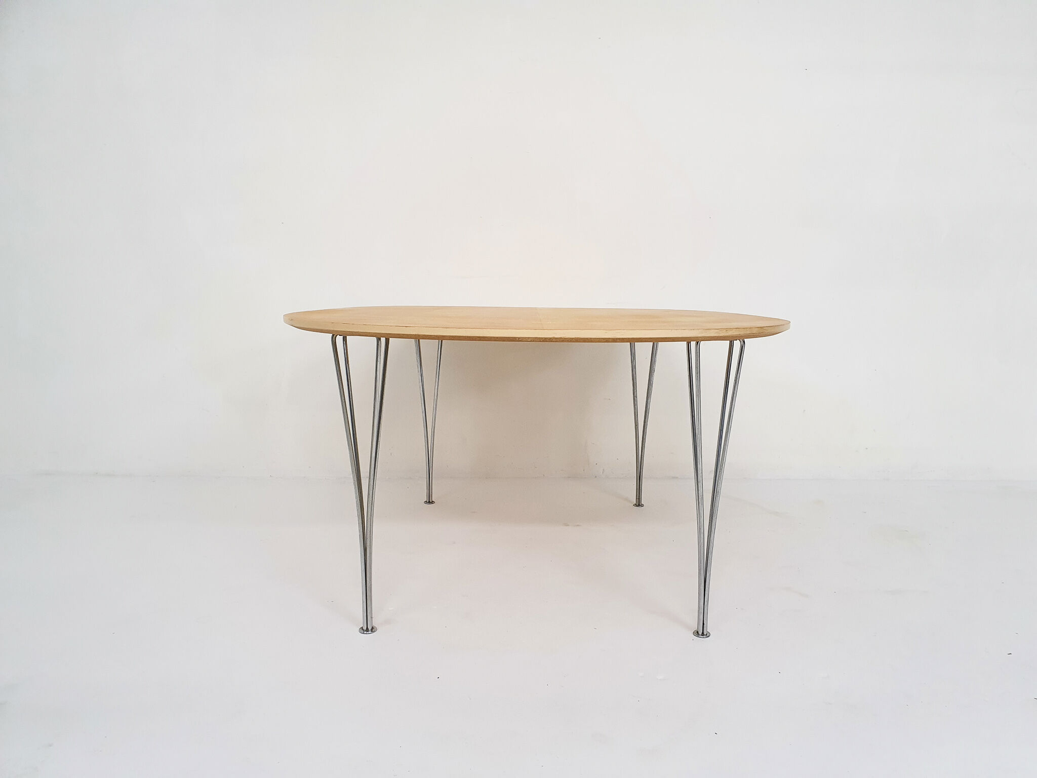 Large "Superellipse B613" dining table by Piet Hein and Bruno Mathsson for Fritz Hansen,Denmark 1994