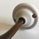 Porcelain and brass sconce