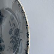 Set of 10 hollow plates Terre de Fer XIXth, model Madrid