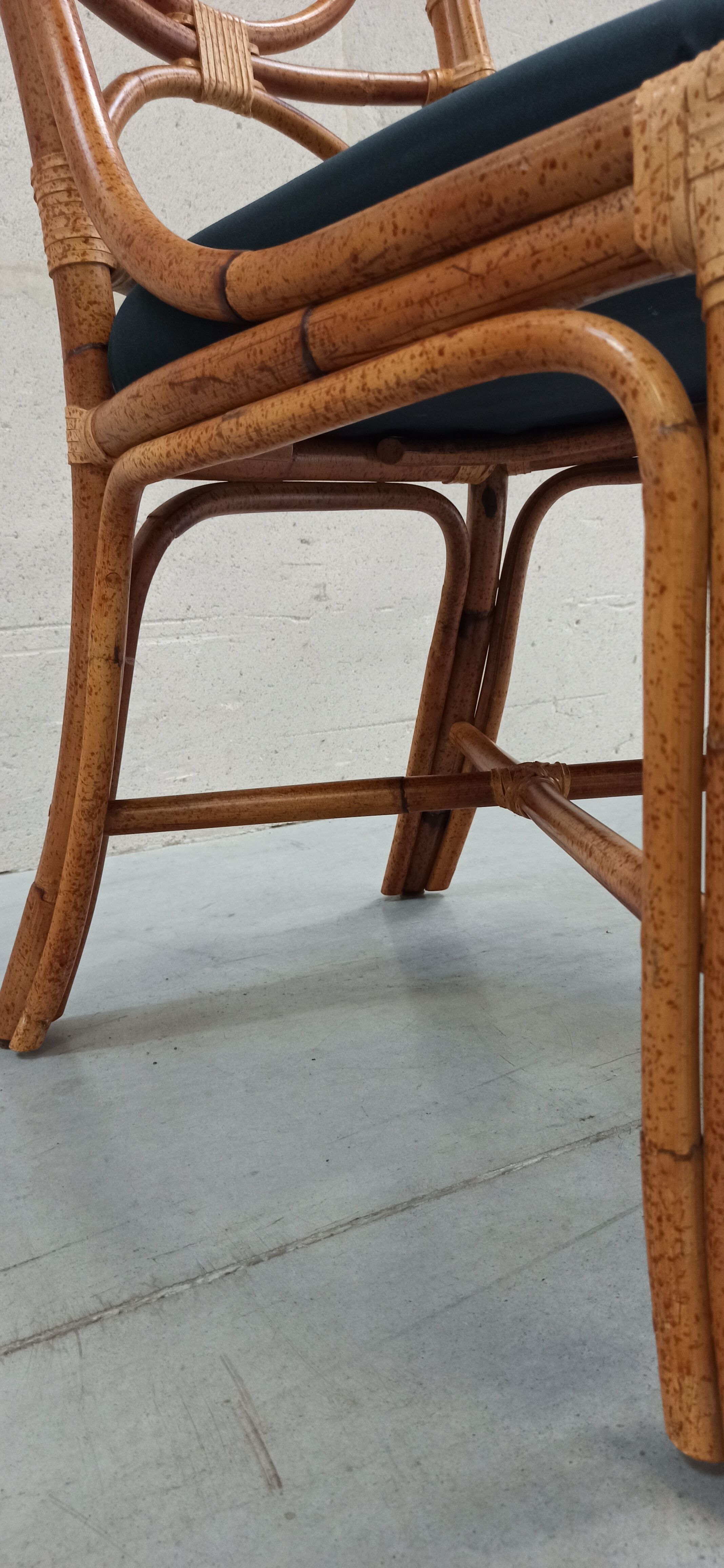 Chaise en bambou Roche Bobois 80's