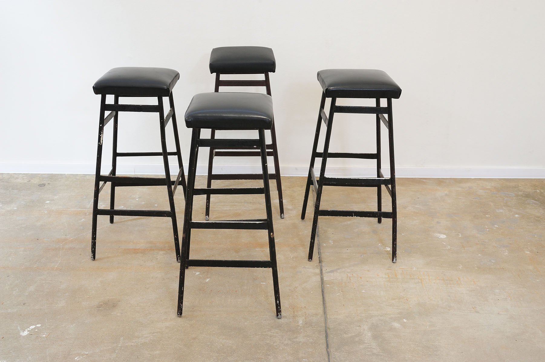 Eastern bloc Bar stools from the 80s, Czechoslovakia, set of 4