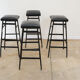 Eastern bloc Bar stools from the 80s, Czechoslovakia, set of 4