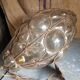 Large chandelier in blown glass and wrought iron Murano Pietro Toso