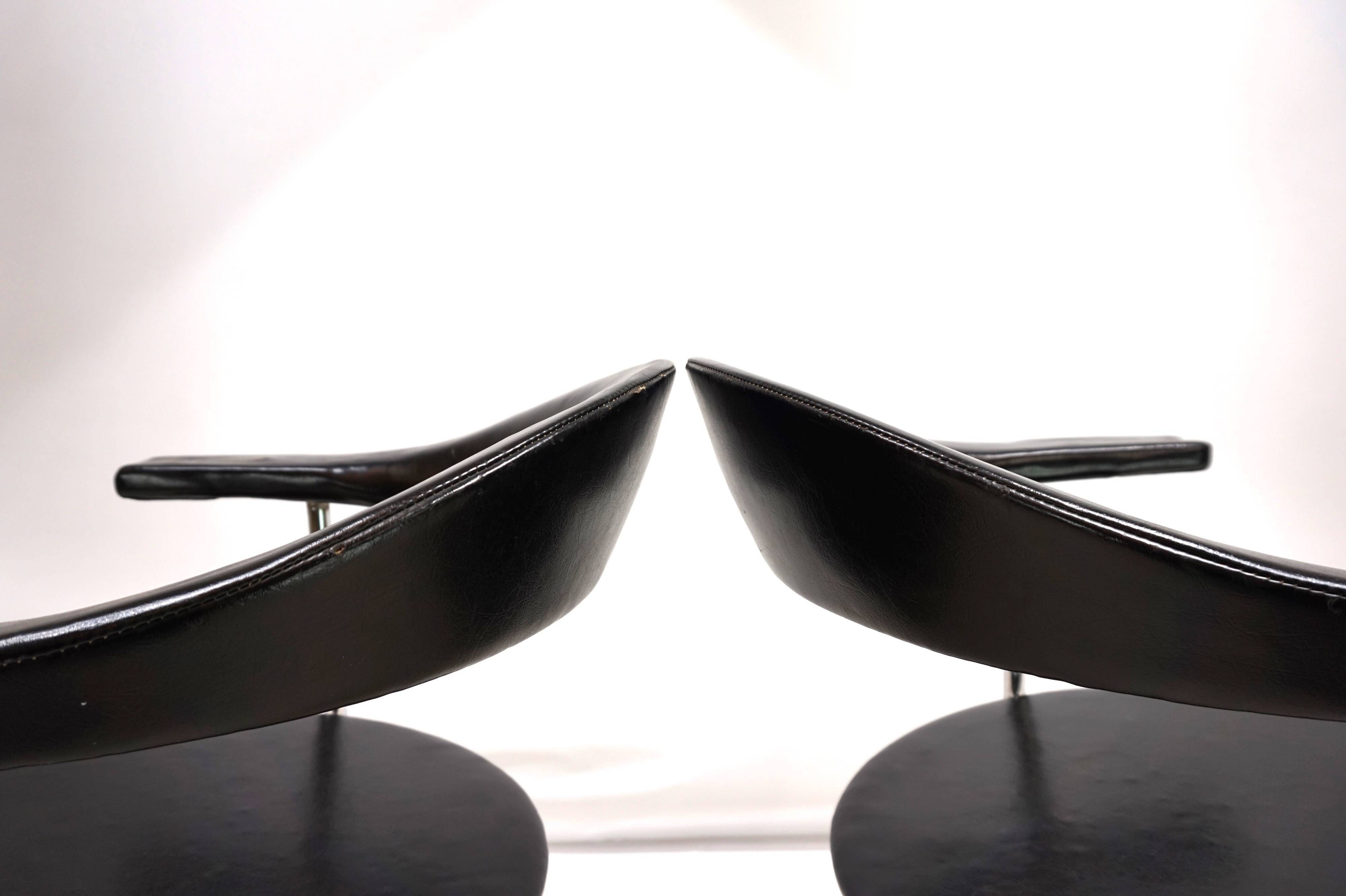 Set of 2 Kaufeld Airport 037 chairs by Geoffrey Harcourt, 1960