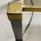 Hollywood Regency Style Chrome Coffee Table