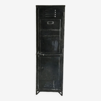 Riveted cloakroom converted into storage cabinet - early twentieth century