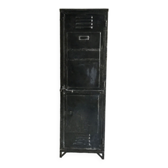 Riveted cloakroom converted into storage cabinet - early twentieth century