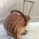 Vintage wicker doll landau