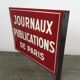 PARIS Newspapers Plaque