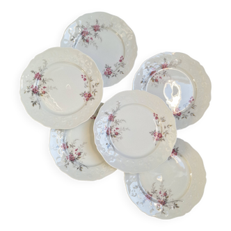6 porcelain dessert plates