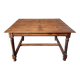 Antique French oak and elm dining table – Early 20th century farmhouse table with turned legs