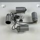 60s 70s ice glass flush mount ceiling lamp by Kaiser Leuchten Germany