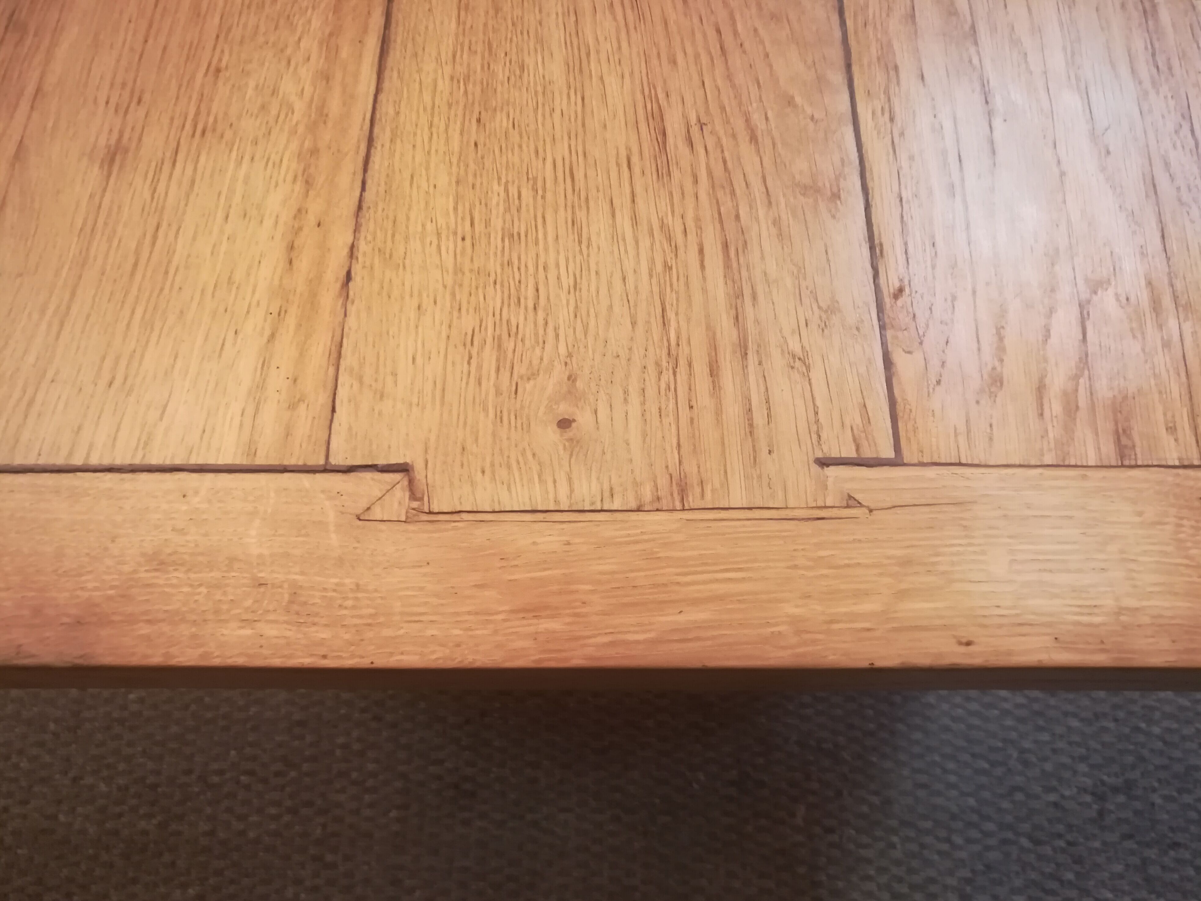 Light oak farm table