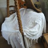 2 antique crochet bedspreads