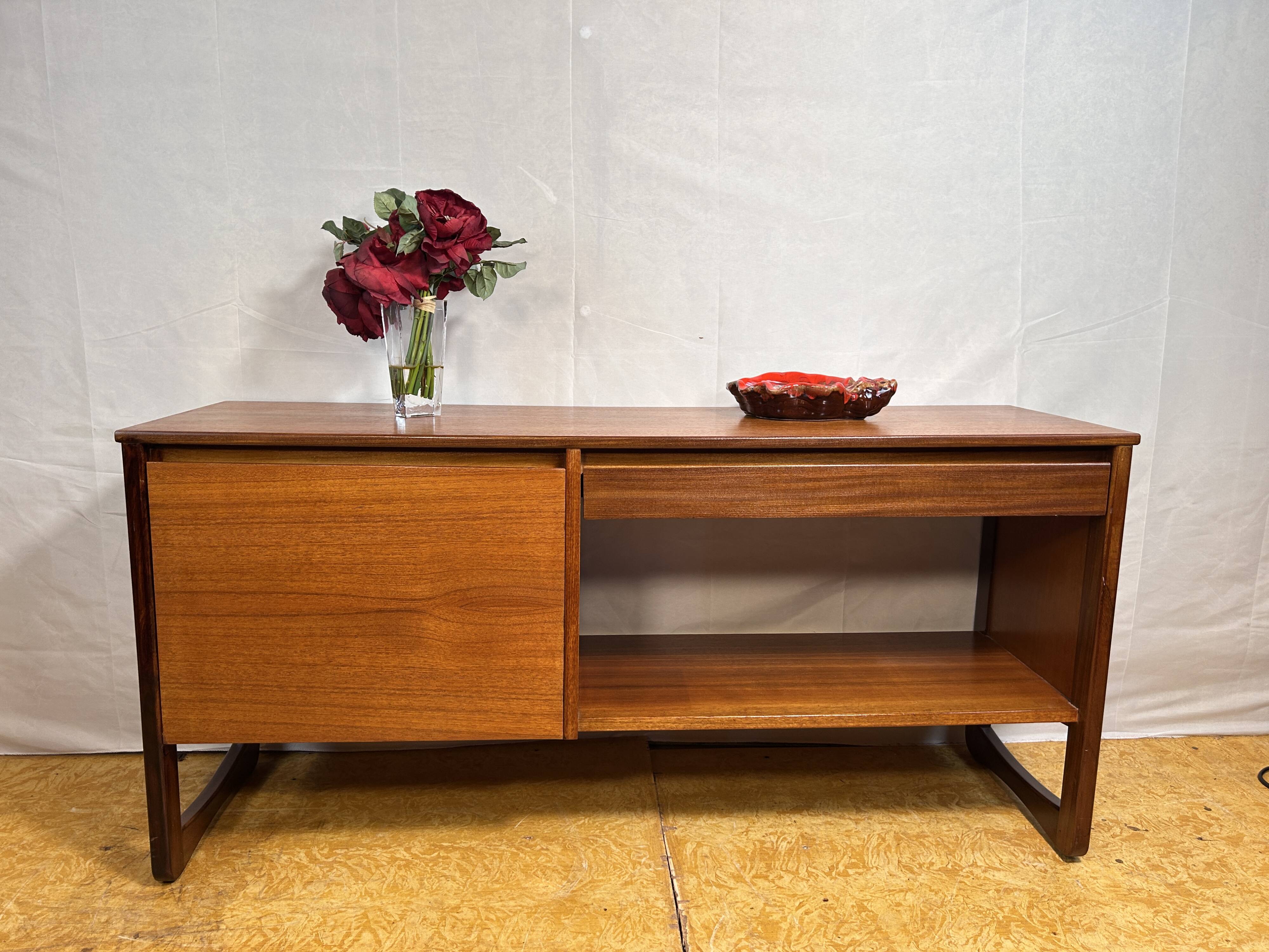 Mid-Century Retro Vintage Teak Record Cabinet by GPlan – 1960s