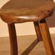 Vintage olive wood tabouret