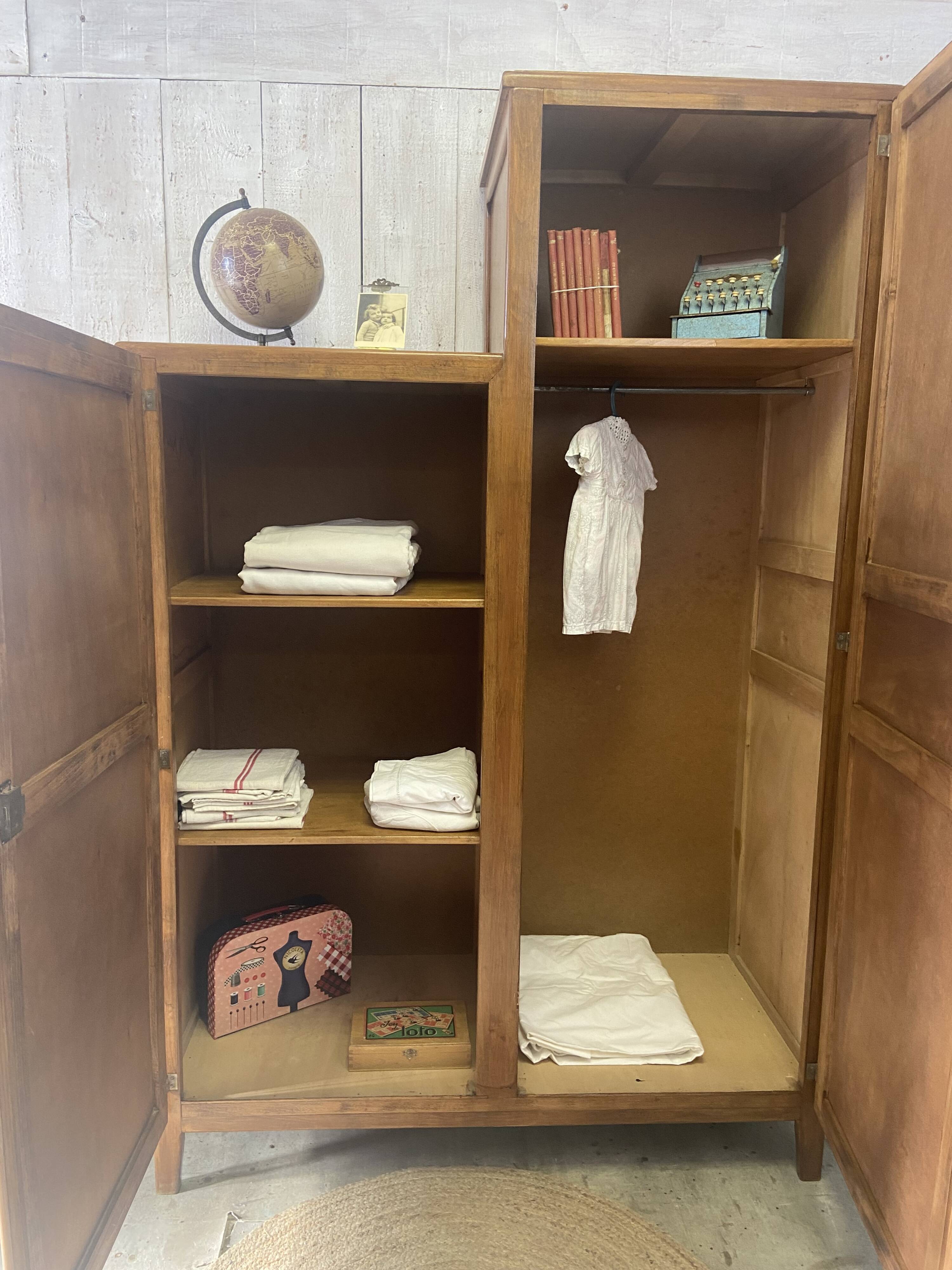 Vintage asymmetrical wardrobe