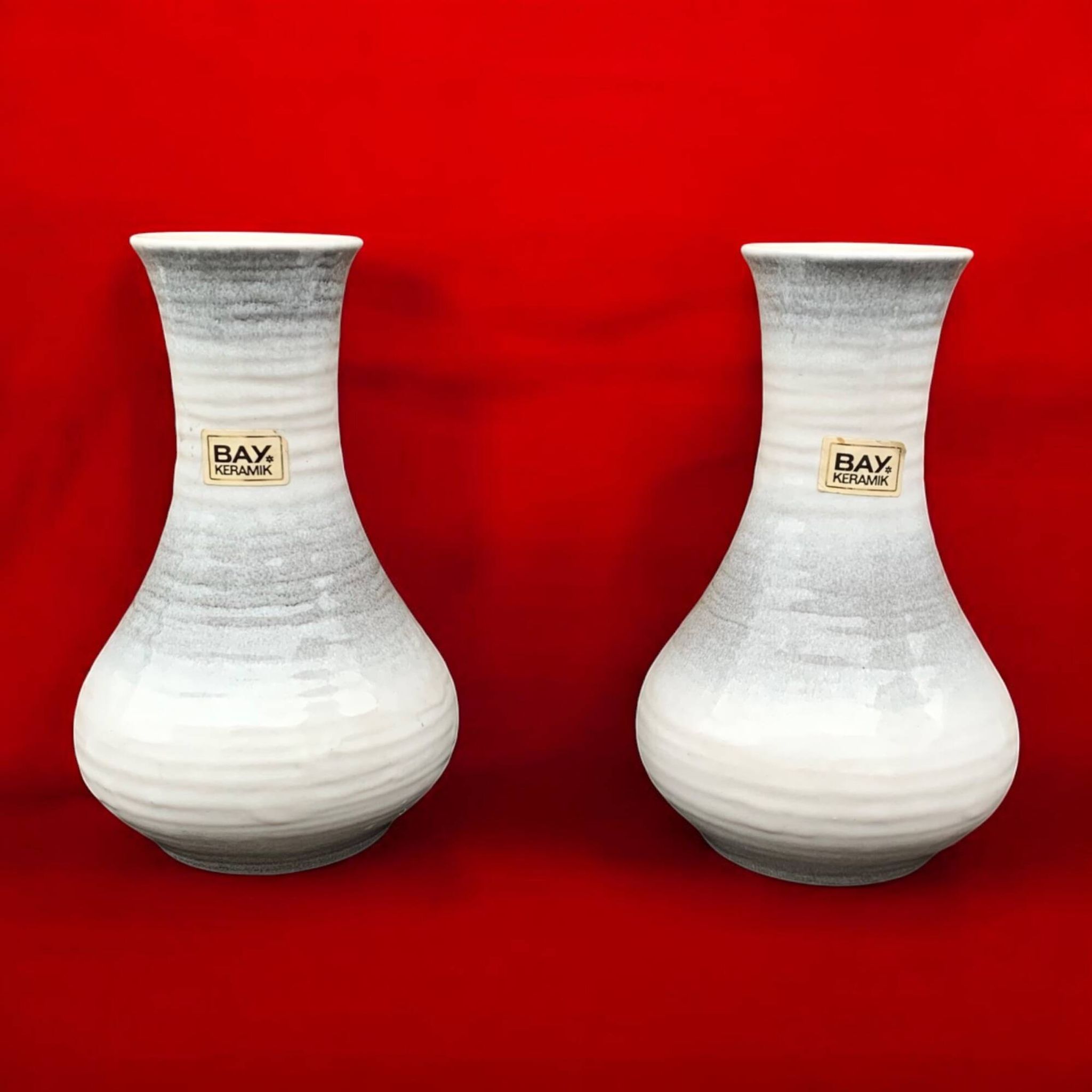 Paire de vases vintage Bay Keramik 740-20 - West Germany
