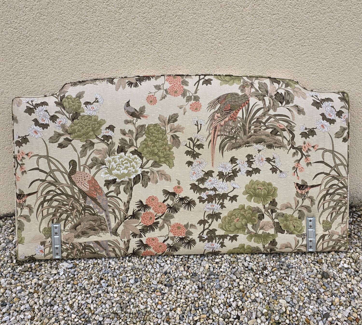 Vintage fabric headboard