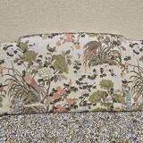Vintage fabric headboard