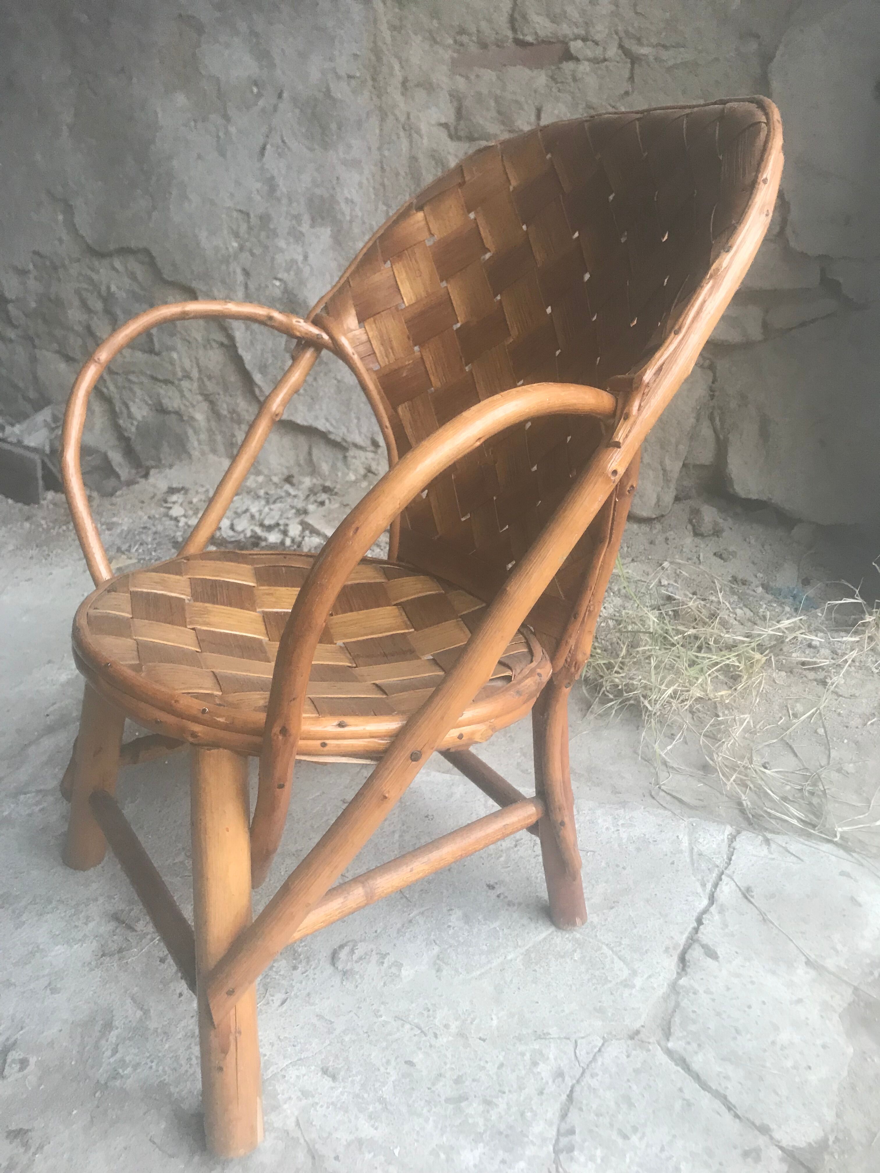 Armchair child chestnut