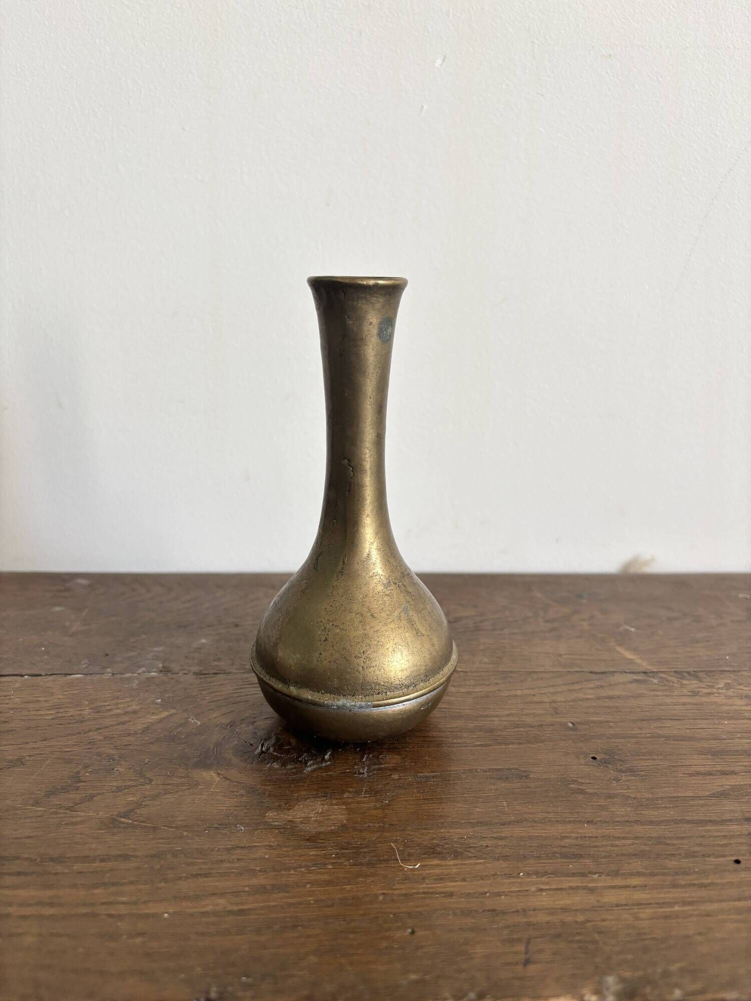 Vintage patinated brass soliflore – 1950s/70s